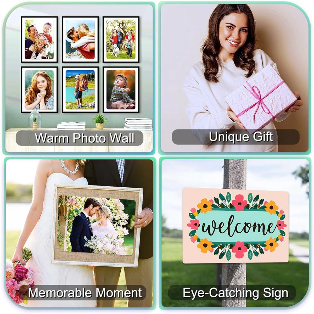 10PCS Sublimation Metal Photo  - B & J Florist Supply Linwood ulasan dan harga